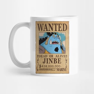 Jinbe Wanted Poster with 438.000.000 berries Mug